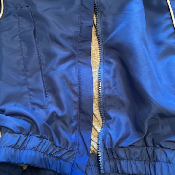 BLUE DUKE JACKET by 58 SPORTS SIZE XL GRAY FLANNEL LINING LONG SLEEVES W/POCKETS - Picture 8 of 9